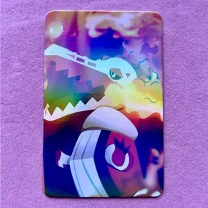 Totodile Playful Smile — Rainbow Gloss Foil Collectible Art Card ✨